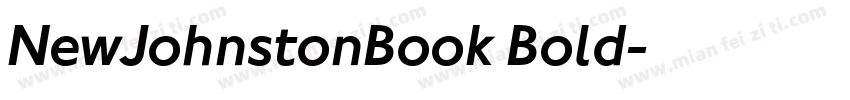 NewJohnstonBook Bold字体转换